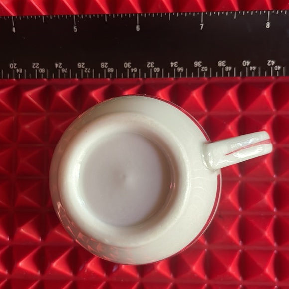ANTIQUE “ UNIVERSITY CLUB “ HEAVY FOOD SERVICE GRADE TEACUP AND SAUCER - Picture 10 of 11